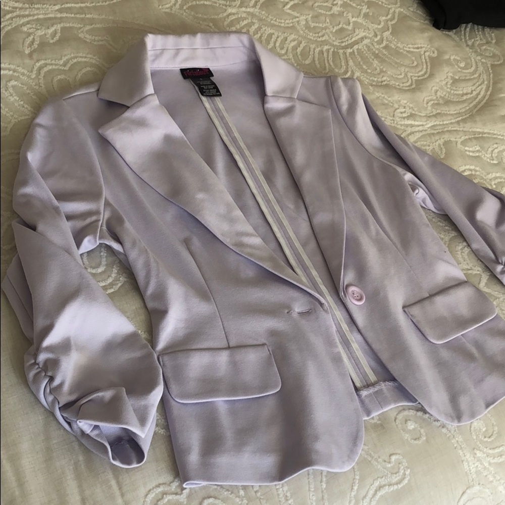 purple blazer